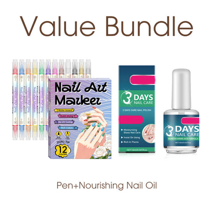 ✨Dual-Tip Nail Art Marker Pen Set