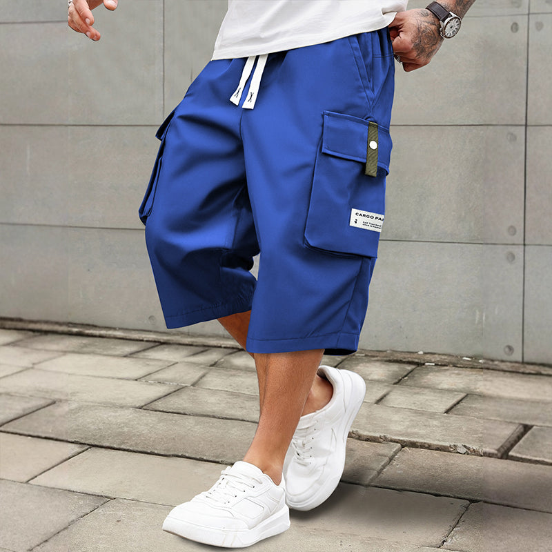 💥LAST DAY SALE 50% OFF !!📢Men's Casual Drawstring Capri Cargo Pants