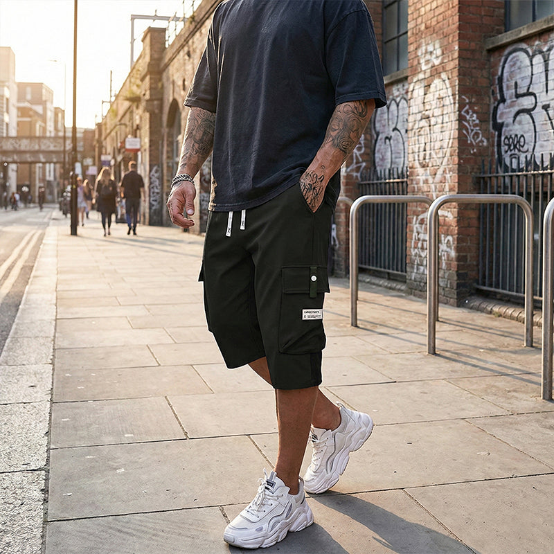 💥LAST DAY SALE 50% OFF !!📢Men's Casual Drawstring Capri Cargo Pants