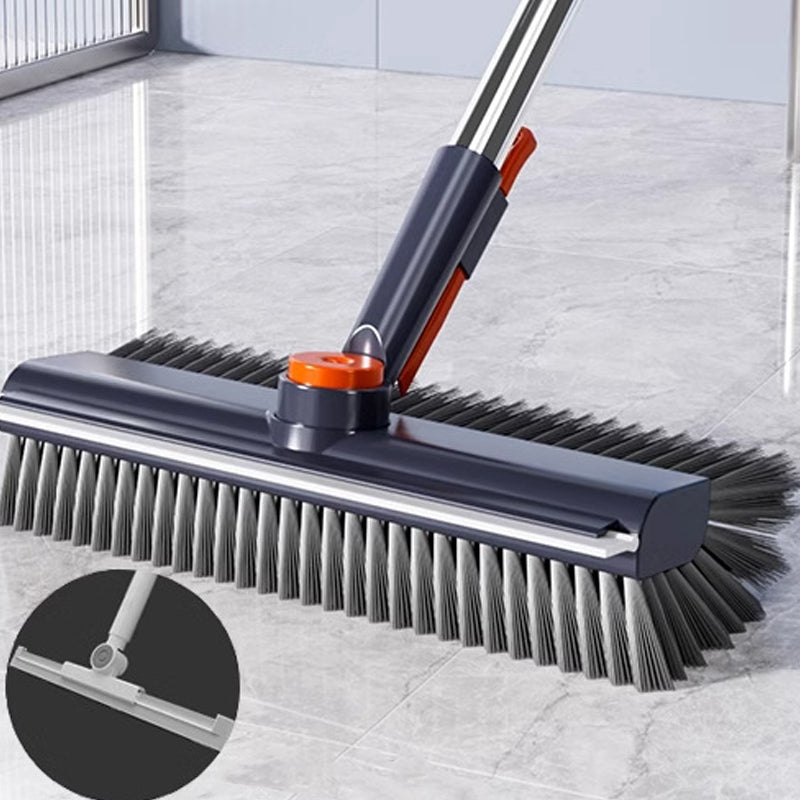 🧹 LIMITED TIME 50% OFF! ✨ 3-in-1 Floor Scrub Brush with Long Handle – Adjustable Head, Squeegee & Tweezers 💦