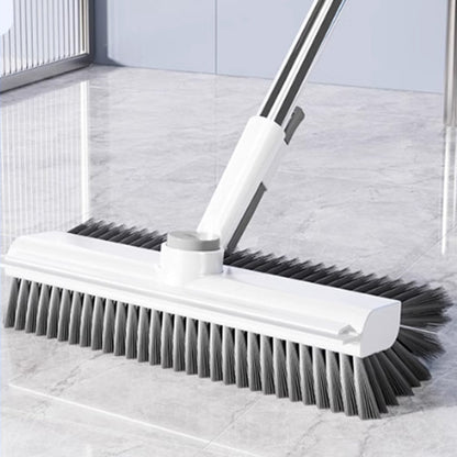 🧹 LIMITED TIME 50% OFF! ✨ 3-in-1 Floor Scrub Brush with Long Handle – Adjustable Head, Squeegee & Tweezers 💦