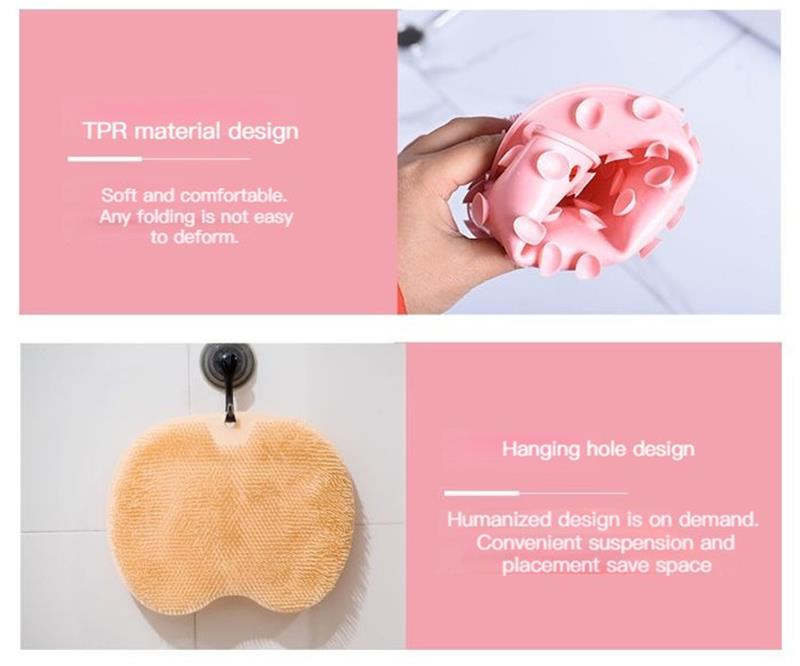 🥳HOT SALE🥳💞10K+ SOLD! Shower Scrubber – BUY 2 GET 1 FREE! Dual-sided, non-slip & massage pad. Deep clean – grab yours! ✅
