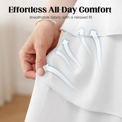 🎁 50% OFF! Women's Elegant Layered Ruffle Sleeve Dress – Effortless Style for Every Occasion 💃