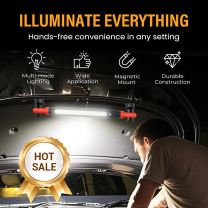 💡 4-in-1 Rechargeable Work Light – Hands-Free, Anywhere