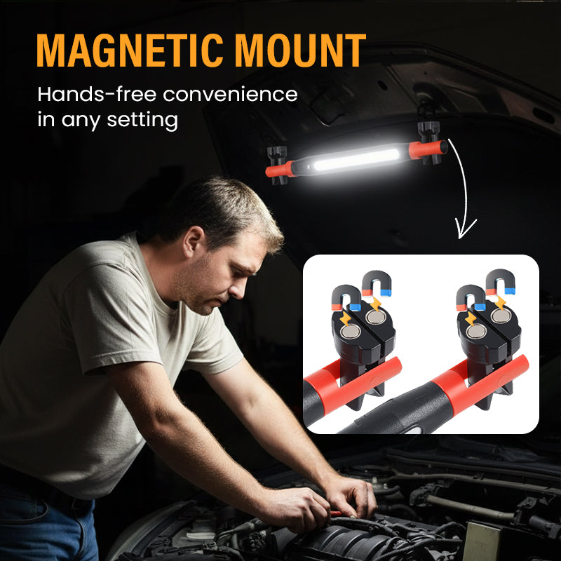 💡 4-in-1 Rechargeable Work Light – Hands-Free, Anywhere