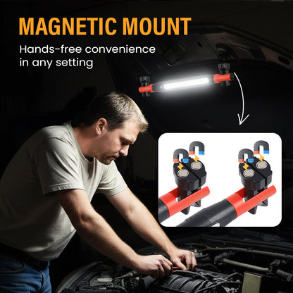 💡 4-in-1 Rechargeable Work Light – Hands-Free, Anywhere
