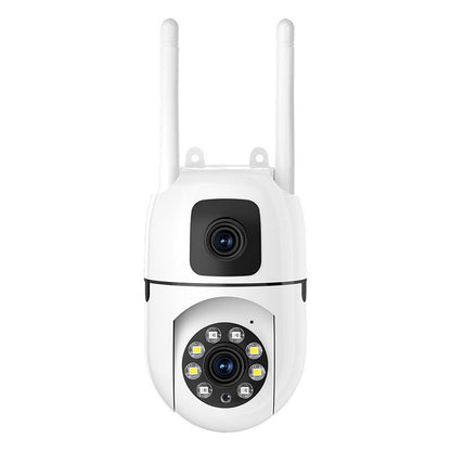 🔍🔍360° Pan & Tilt 4K Dual Lens Security Camera – Outdoor WiFi Surveillance Camera