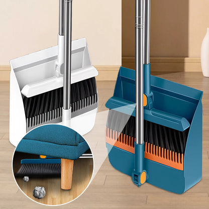 🥳2026 HOT SALE🥳💞50% OFF!✨ 💝Stand-up dustpan set with brush that rotates 180°