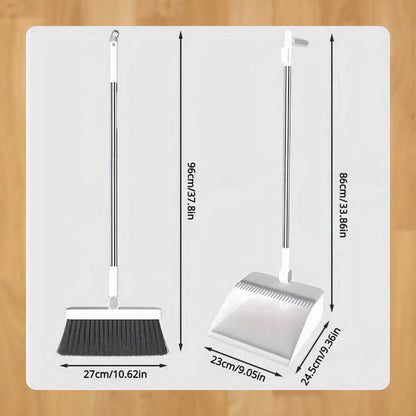 🥳2026 HOT SALE🥳💞50% OFF!✨ 💝Stand-up dustpan set with brush that rotates 180°
