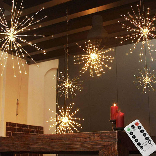 US Dandelion Firework LED String Lights – Magical Glow! ✨