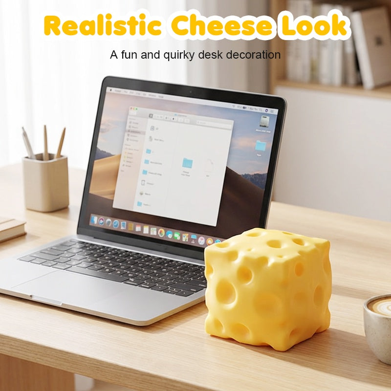 ✨ Giant Cheese Stress Toy – Therapeutic Relief with Satisfying Squeeze! ✨