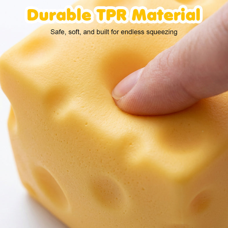 ✨ Giant Cheese Stress Toy – Therapeutic Relief with Satisfying Squeeze! ✨