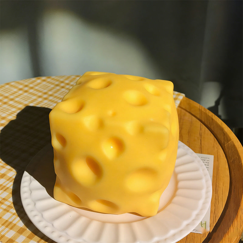 ✨ Giant Cheese Stress Toy – Therapeutic Relief with Satisfying Squeeze! ✨