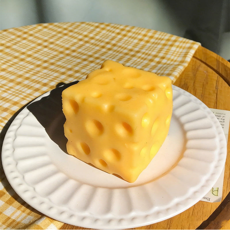 ✨ Giant Cheese Stress Toy – Therapeutic Relief with Satisfying Squeeze! ✨