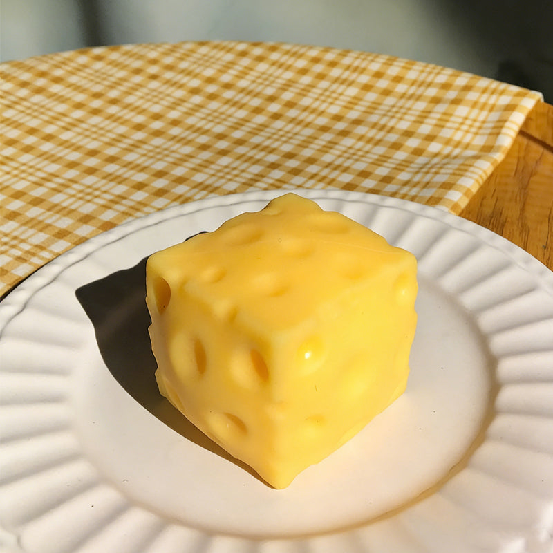 ✨ Giant Cheese Stress Toy – Therapeutic Relief with Satisfying Squeeze! ✨
