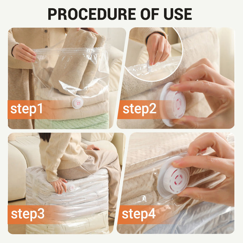 ✨ Pump-Free Vacuum Storage Bags – Maximize Space, Protect Your Belongings! ✨