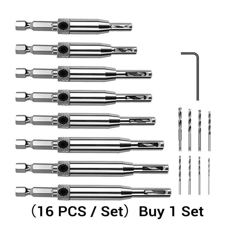 ✨ Hinge Drill Bit Set—High-precision drilling tools designed for DIY and professional projects! ✨