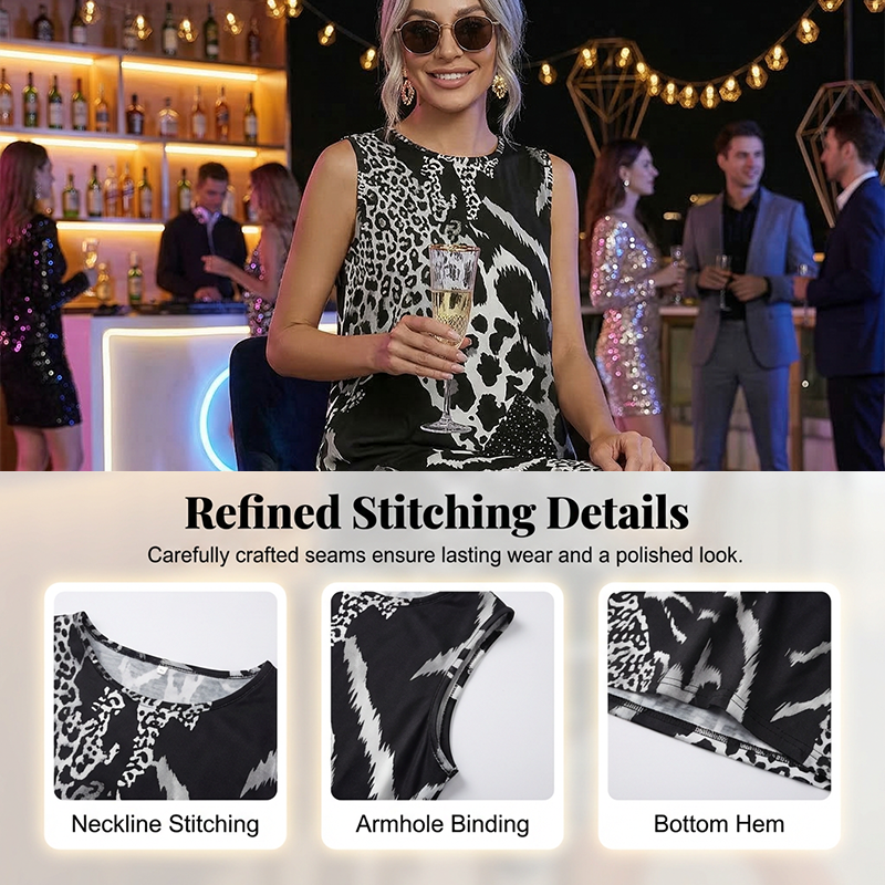 🥳2026 HOT SALE🥳💞50K+ SOLD!🎀🌙 50% OFF! Leopard Print Casual Dress – Sleeveless & flowy, no restriction. Soft fabric drapes beautifully. Dress up or down effortlessly. Your new favourite. 🕊️💕