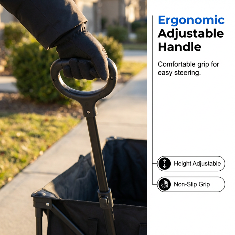 🛒 Tired of carrying heavy loads by hand? This collapsible wagon hauls everything – camping gear, moving boxes, even 50 lb dog food bags. Folds flat to store like a bin! 🔥