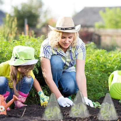 🔥Buy 20 Get 20 Free🔥 Seedling Protective Covers — Thickened PET Material — Protects Young Plants Against Birds and Frost Damage