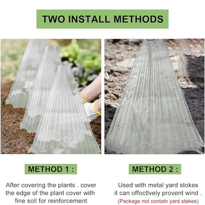 🔥Buy 20 Get 20 Free🔥 Seedling Protective Covers — Thickened PET Material — Protects Young Plants Against Birds and Frost Damage