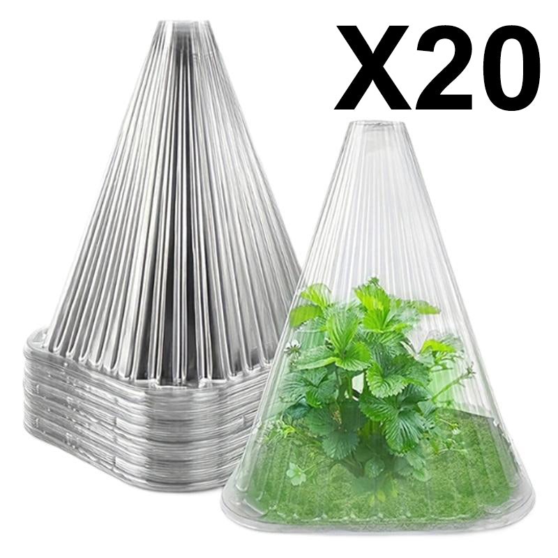 🔥Buy 20 Get 20 Free🔥 Seedling Protective Covers — Thickened PET Material — Protects Young Plants Against Birds and Frost Damage