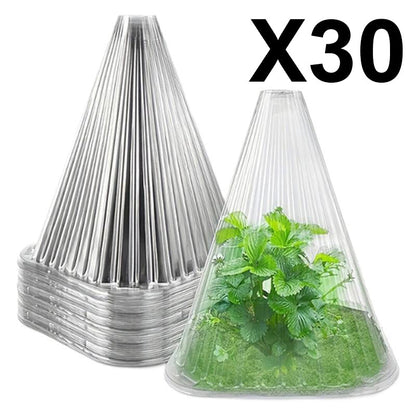 🔥Buy 20 Get 20 Free🔥 Seedling Protective Covers — Thickened PET Material — Protects Young Plants Against Birds and Frost Damage