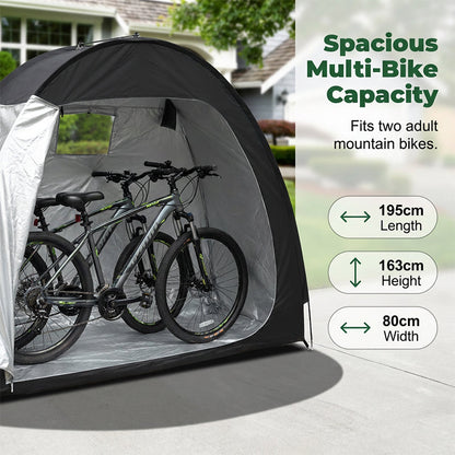 ✨ Heavy-Duty Outdoor Bike Storage Tent - Waterproof &amp; UV-Protected ✨