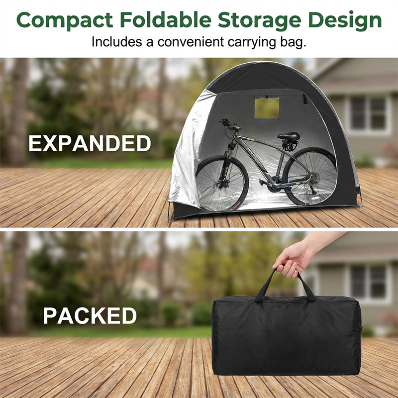 ✨ Heavy-Duty Outdoor Bike Storage Tent - Waterproof &amp; UV-Protected ✨