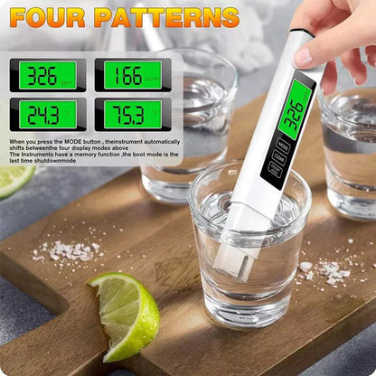 ✨ 4-in-1 Water Quality Test Pen - TDS/EC/Temperature Intelligent Water Detector ✨