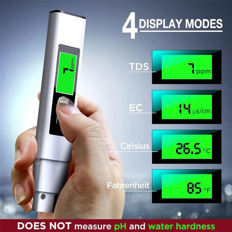 ✨ 4-in-1 Water Quality Test Pen - TDS/EC/Temperature Intelligent Water Detector ✨