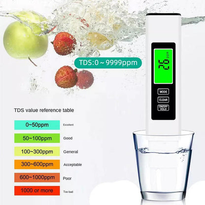 ✨ 4-in-1 Water Quality Test Pen - TDS/EC/Temperature Intelligent Water Detector ✨