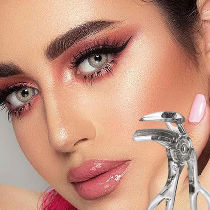 ✨ Portable Transparent Eyelash Curler - Durable Wide-Angle Lash Lift Beauty Tool ✨