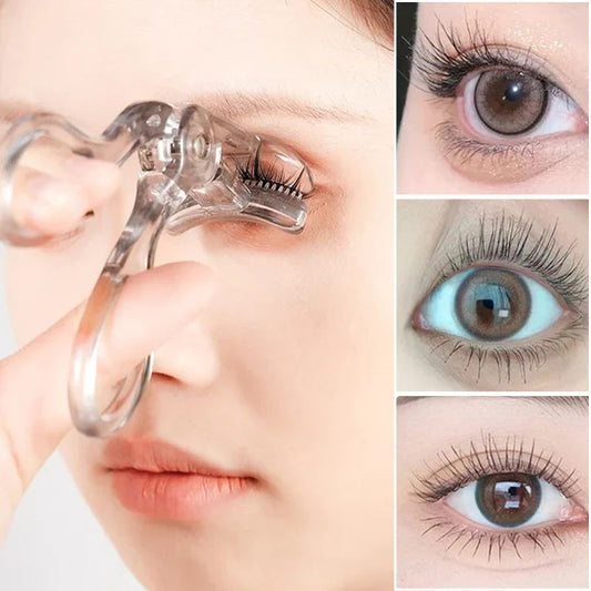 ✨ Portable Transparent Eyelash Curler - Durable Wide-Angle Lash Lift Beauty Tool ✨