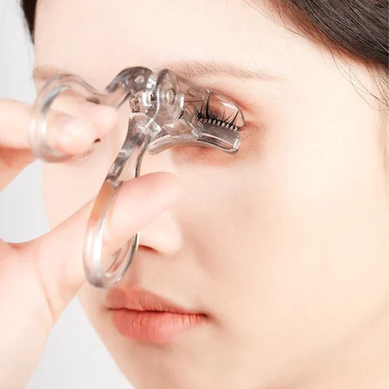✨ Portable Transparent Eyelash Curler - Durable Wide-Angle Lash Lift Beauty Tool ✨