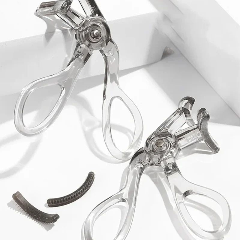 ✨ Portable Transparent Eyelash Curler - Durable Wide-Angle Lash Lift Beauty Tool ✨