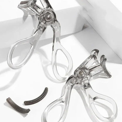 ✨ Portable Transparent Eyelash Curler - Durable Wide-Angle Lash Lift Beauty Tool ✨