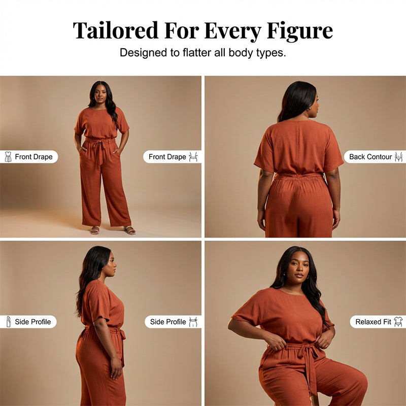 🌟Women's Sleeveless Top & Wide-Leg Pants Set
