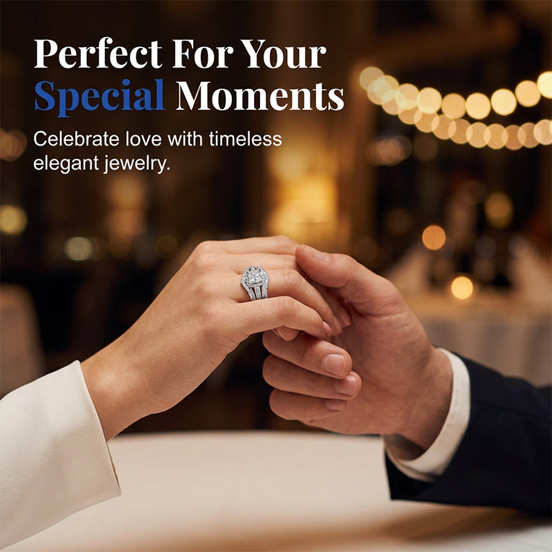 📢📢50% OFF !! ⏰Women's Princess Cut Cubic Zirconia Filled Ring 💍
