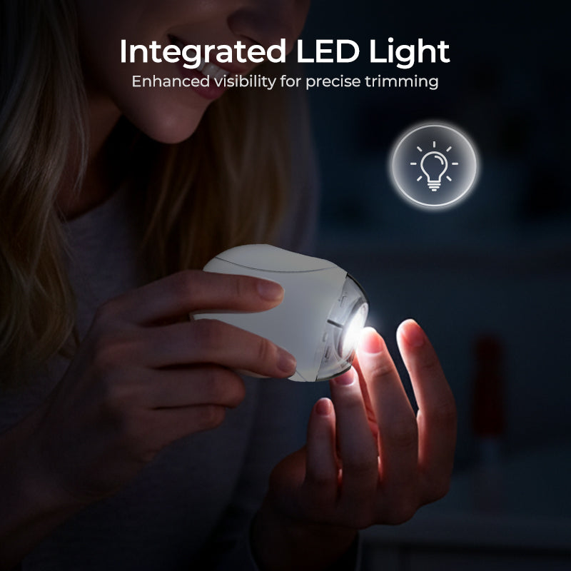 🥳2026 HOT SALE🥳💞50K+ SOLD!🌙🛡️ 50% OFF! 360° Baby Nail Trimmer – Quiet (<25dB), LED light, 3 speeds. Safe for tiny fingers & adults too! 👶💤