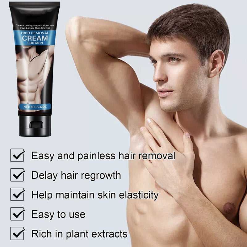 Men's Painless Hair Removal Cream