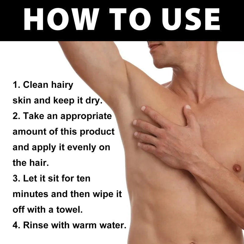 Men's Painless Hair Removal Cream
