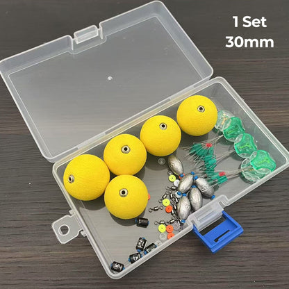 🎣50% OFF NOW! Complete Fishing Float & Sinker Rig Kit, High Visibility Bobber Tackle Set, Great Buoyancy, Portable Storage Box for Freshwater Saltwater Fishing