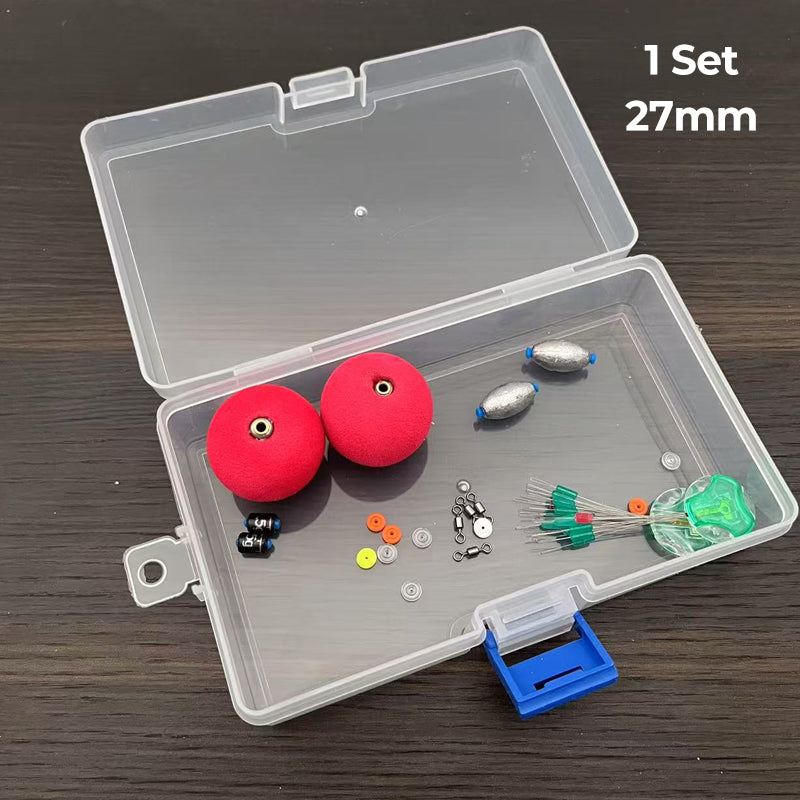 🎣50% OFF NOW! Complete Fishing Float & Sinker Rig Kit, High Visibility Bobber Tackle Set, Great Buoyancy, Portable Storage Box for Freshwater Saltwater Fishing