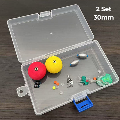 🎣50% OFF NOW! Complete Fishing Float & Sinker Rig Kit, High Visibility Bobber Tackle Set, Great Buoyancy, Portable Storage Box for Freshwater Saltwater Fishing
