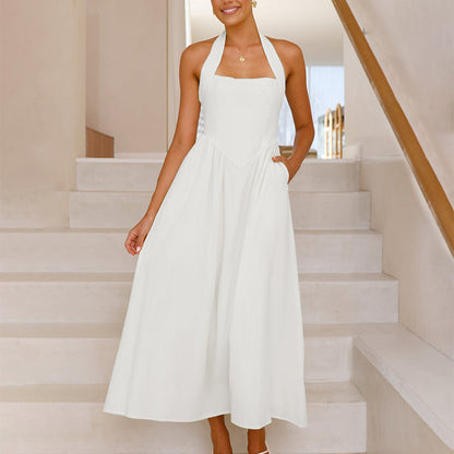 🌟Women’s Halter Smocked Back Dress