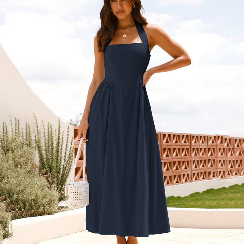 🌟Women’s Halter Smocked Back Dress