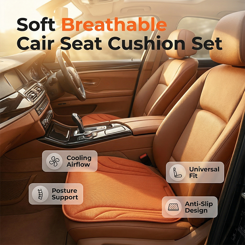 Soft and Breathable Car Seat Cover Set