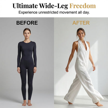 🥳2026 HOT SALE🥳💞50K+ SOLD!🏖️💨 50% OFF! Casual Linen Jumpsuit – Halter V-neck, flowy wide-leg. Soft & breathable, keeps you cool. Side pockets for essentials. Your go‑to summer piece. 👗✅