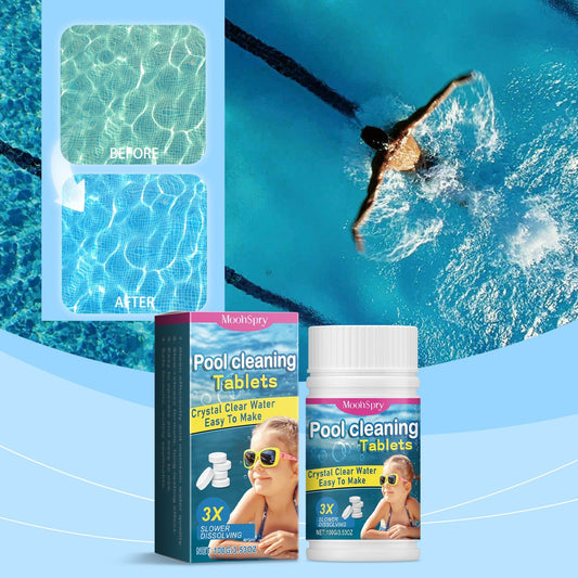 Pool Cleaning Tablets for Crystal Clear Water